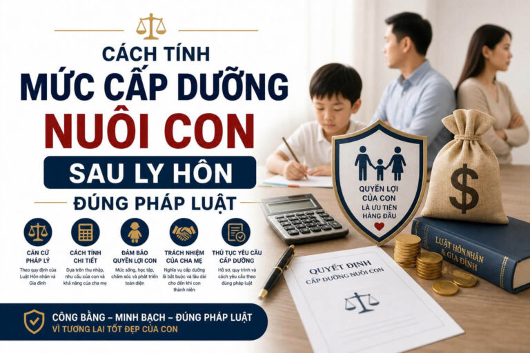 Cách tính mức cấp dưỡng nuôi con sau ly hôn đúng pháp luật