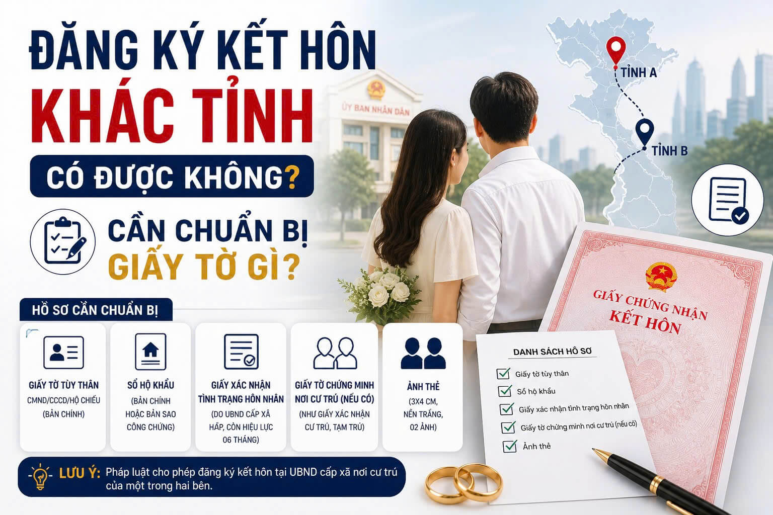 Đăng Ký Kết Hôn Khác Tỉnh Có Được Không