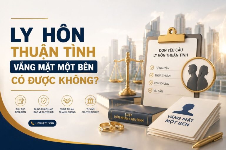 Ly Hôn Thuận Tình Vắng Mặt Một Bên Có Được Không?