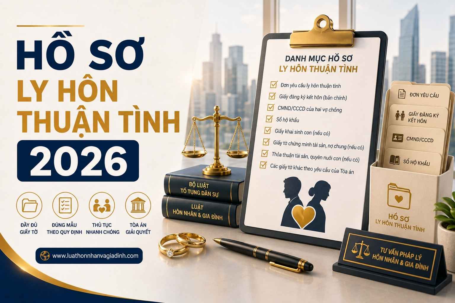hồ sơ ly hôn thuận tình