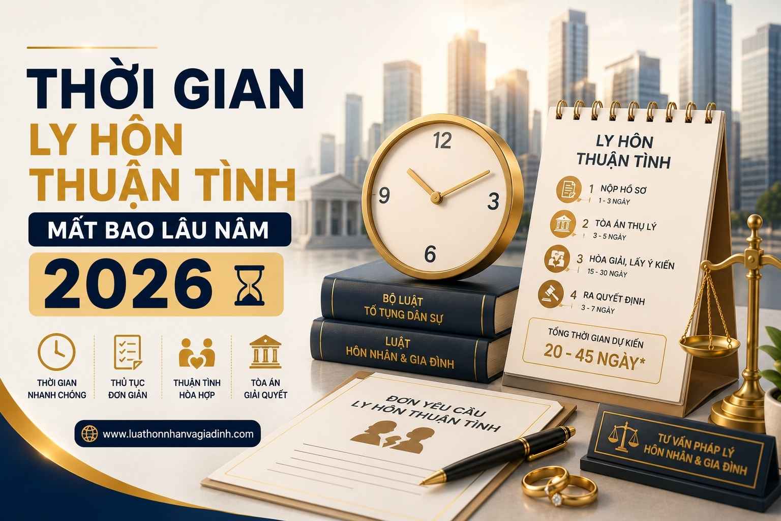 thời gian ly hôn thuận tình
