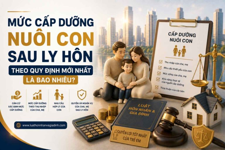 Mức cấp dưỡng nuôi con sau ly hôn theo quy định mới nhất là bao nhiêu?